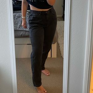 AE black mom jeans